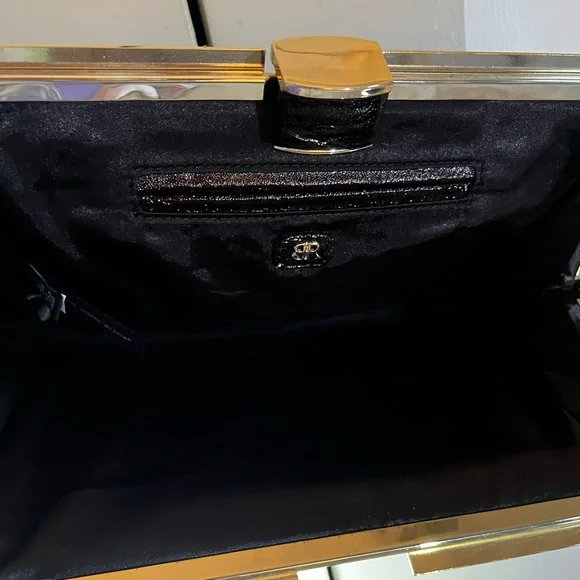 Banana Republic reddish brown to black ombré clutch. - Picture 4 of 8